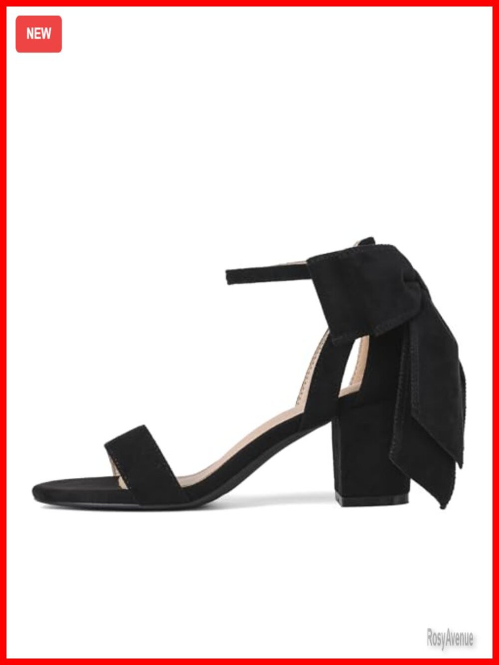 Womens Chunky Block Heel Sandals Bow Open Toe Buckle Wedding Dress Shoes